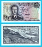 Luxemburg (pick 54) 20 Francs 1966 UNC-; Marele Duce Jean
