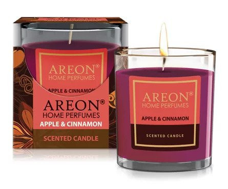 Lumanare Parfumata Areon Scented Candle, Apple and Cinnamon