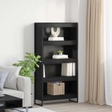 Cumpara ieftin Dulap pentru carti 80 x 30 x 155 cm Lemn prelucrat Stejar Negru