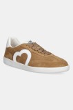 Love Moschino sneakers din piele &icirc;ntoarsă culoarea bej, JA15112G1NIG0104