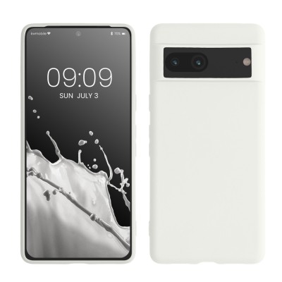 Husa kwmobile pentru Google Pixel 7, Silicon, Alb, 59399.48 foto