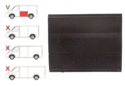 Panou reparatie lateral Ford TRANSIT (V184/5), 05.00-04.06, TRANSIT/TOURNEO (V347/8), 05.06-04.13 Partea Stanga, Lateral, lungime 1187 mm ,inaltime 9 foto