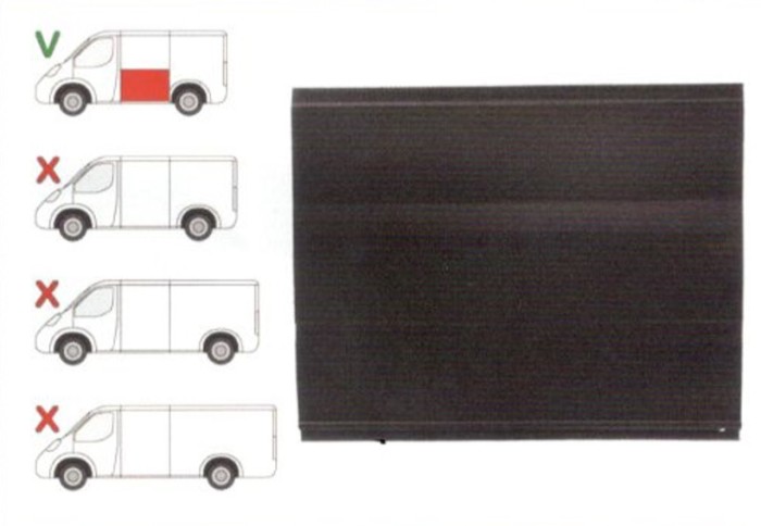 Panou reparatie lateral Ford TRANSIT (V184/5), 05.00-04.06, TRANSIT/TOURNEO (V347/8), 05.06-04.13 Partea Stanga, Lateral, lungime 1187 mm ,inaltime 9