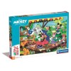 Puzzle Maxi Clementoni Disney Mickey Orchestra 24 piese, 62x42 cm, SuperColor, 3+ ani
