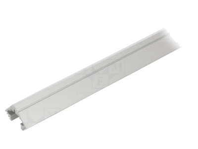 Profil aluminiu argintiu pentru module LED 45&amp;deg; foto