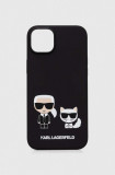 Cumpara ieftin Karl Lagerfeld husă pentru telefon iPhone 14 Plus 6,7 culoarea negru