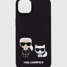 Karl Lagerfeld husă pentru telefon iPhone 14 Plus 6,7 culoarea negru