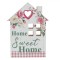 Decorațiune de Masă, Model &quot;Home Sweet Home&quot;, Lemn, Culoare Ecru, Multicolor, Dimensiuni 14.7x2.4x19.6cm