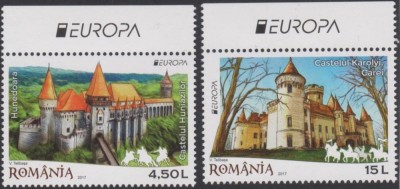 Arhitectura, Europa 2017 - Castele, LP 2142, MNH foto