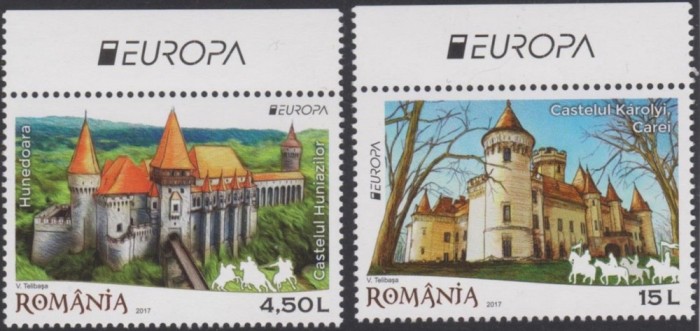Arhitectura, Europa 2017 - Castele, LP 2142, MNH
