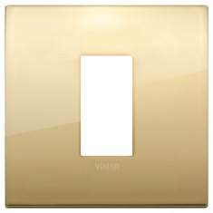 Rama Ornament 1M pentru doza de 2M metal Vimar Arke auriu 19641.07