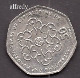 Anglia, Marea Britanie, 2010 50 Pence, Comemorativa, Girlguiding