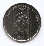 Panama 1/2 Balboa 2014 - Panama Canal, 30.6 mm, KM-145 UNC !!!
