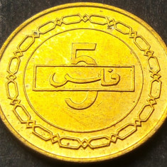 Moneda exotica 5 FILS - BAHRAIN, anul 1992 *cod 1968 B = A.UNC