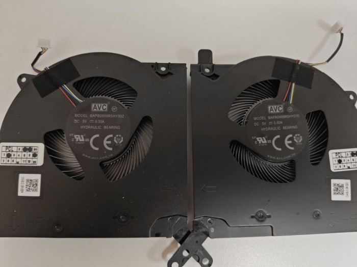 Set coolere Laptop, Lenovo, Legion 5 Pro-16ITH6H Type 82JD, 5H40S20371, DFS5L32G064860 FNRT, DFS5L32G164860 FNRU, 5V, 0.50A