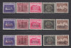 1941LP 143 LP 143 I LP 143 II FUNDATIA CAROL I +SUPRATIPAR CERNAUTI+CHISINAU MNH, Nestampilat