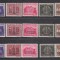 ROMANIA 1941 LP 143 LP 143 I LP 143 II FUNDATIA REGELE CAROL I +SUPRATIPAR CERNAUTI+SUPRATIPAR CHISINAU SERII MNH