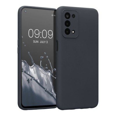 Husa Kwmobile pentru OPPO A74 5G/A54 5G, Silicon, Negru, 57571.47 foto