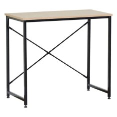 Birou Metalic cu Suprafata din Lemn de Stejar 80x40x70cm
