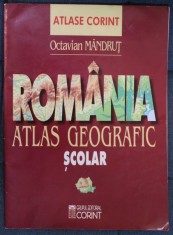 ROMANIA , ATLAS GEOGRAFIC SCOLAR de OCTAVIAN MANDRUT , 2009