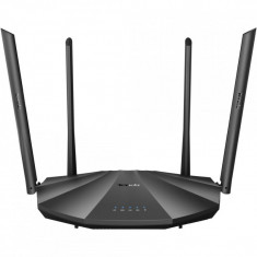Router wireless Tenda, Gigabit, 300 + 1733 Mbps, Dual-band, 4 antene, USB, Negru foto