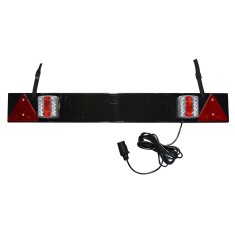 Bara Pentru Remorca Cu 2 Reflectoare Led Si 2 Triunghiuri Reflectorizante Cablu De 5 M Jbm 52838 foto
