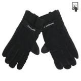 Manusi de iarna pentru barbati, negre, captusite cu blana artificiala, compatibile cu ecrane tactile, CMCLASS
