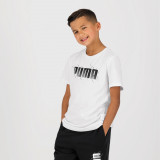 Tricou bumbac Educație fizică PUMA Alb Copii