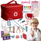 Set de doctor pentru copii Kruzzel, trusa medicala cu 24 piese