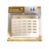Suport de plastic cu ventuze pentru baie, 26x21x12 cm