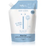 Naif Baby &amp; Kids Wash Gel gel pentru spălarea și curățarea copiilor și a bebelușilor rezervă 500 ml