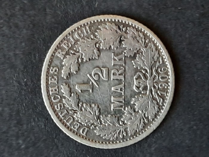 1/2 Mark 1906, litera E, Germania - B 5880