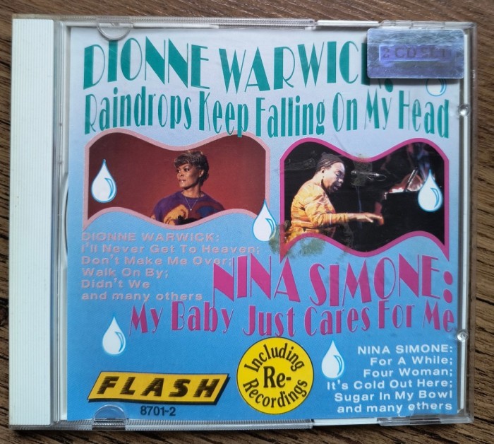 2 x CD Nina Simone ,/ Dionne Warwick &ndash; My Baby Just Cares For Me / Raindrops Keep Falling On My Head