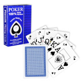 Carti de joc - Poker Texas Hold&#039;em 100% plastic (Albastru/Rosu) | Piatnik