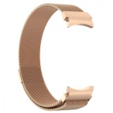 Curea milanese loop, compatibila Samsung Galaxy Watch 4, 44mm, VD Very Dream&reg;, Quick Release, Rose Gold Joy