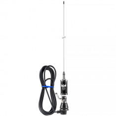 Antena CB LEMM EAGLE AT 1000, lungime 165 cm, castig 3dB, 26.5-27.5 MHz, 600W, cablu RG58 4m, fabricata in Italia PNI-AT-1000