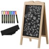 Tabla magnetica cu stergere uscata, afisaj restaurant, neagra, 8 markere, 6 sabloane, 51x42x101 cm, ART