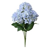Cumpara ieftin Buchet Hortensii artificiale albastre verzi 15x15x45 cm