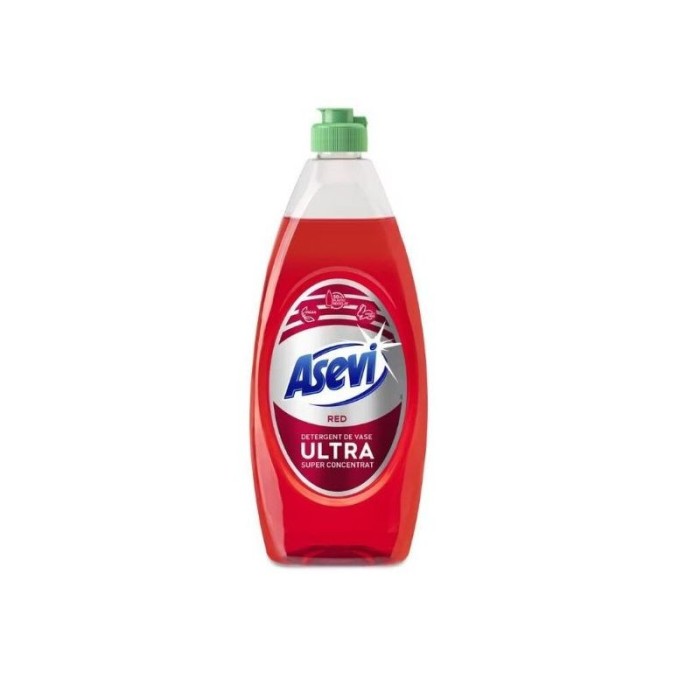 Detergent lichid vase, Asevi Ultra Red, 650 ml