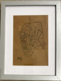 Cumpara ieftin Lucrare Nadia Grossman - Bulighin (1891 - 1930) C&acirc;mpulung, carbune pe hartie, Portrete, Abstract