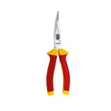 Cleste patent cu varf lung indoit semirotund Klauke KL055205IS, izolat la 1000 V, 205 mm