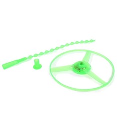 Jucarie disc zburator, flippy, cu lumini, manual, din abs, +14 ani, verde