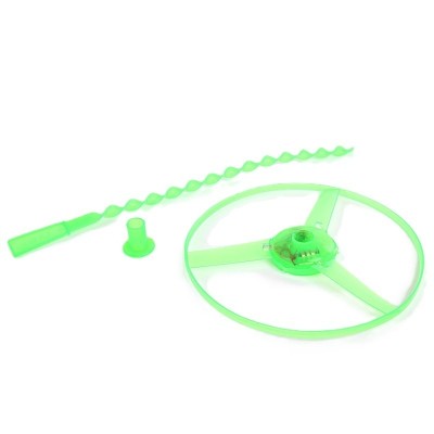 Jucarie disc zburator, flippy, cu lumini, manual, din abs, +14 ani, verde foto