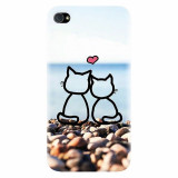 Husa silicon pentru Apple Iphone 4 / 4S, In Love Cats