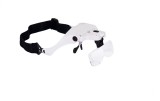 Lupa cu LED Maginon, material ABS, mareste de 1x pana la 3, 5x, culoare negru