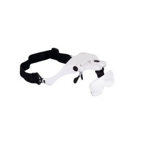 Lupa cu LED Maginon, material ABS, mareste de 1x pana la 3, 5x, culoare negru