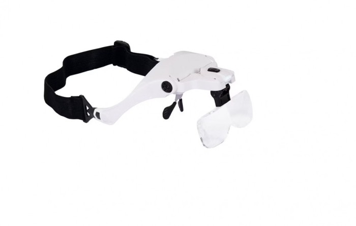 Lupa cu LED Maginon, material ABS, mareste de 1x pana la 3, 5x, culoare negru