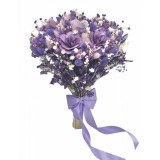 Buchet Flori, Eventissimi, Plante Uscate, Multicolor, predominant Mov