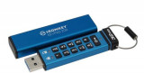 Stick USB Kingston Ironkey Keypad 200, 32GB, USB 3.2 (Albastru)