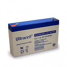 Ultracell UL7-6 6V 7Ah 7000mAh baterie reincarcabila foto